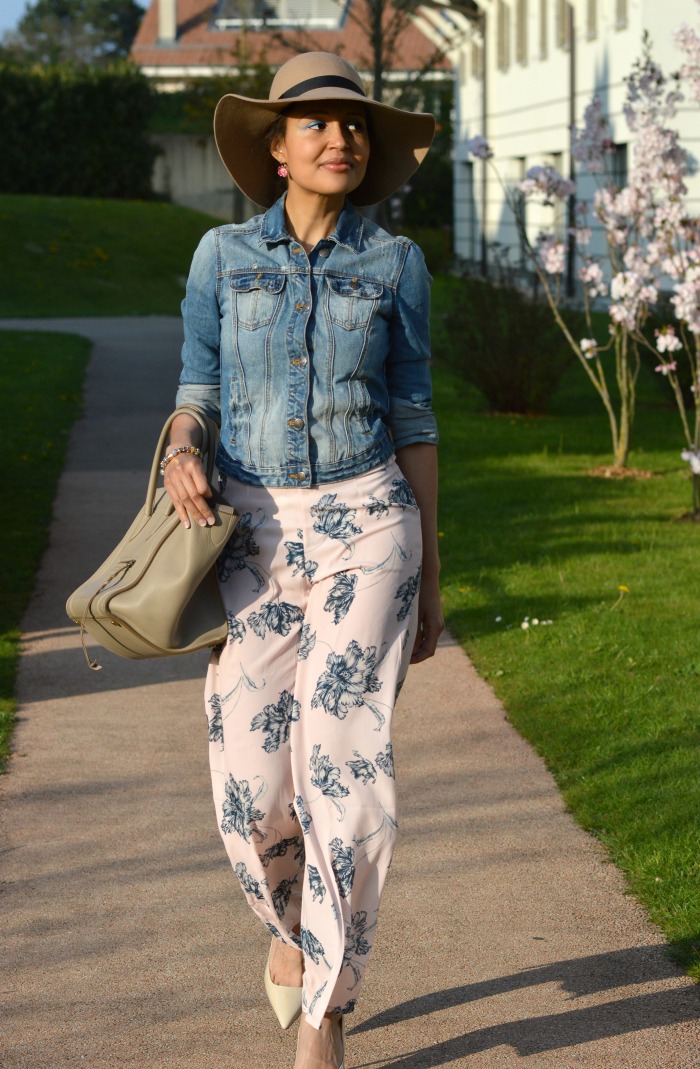floral jumpsuit/ Currently Wearing